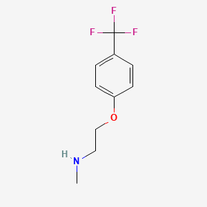 molecular formula C10H12F3NO B8618131 Methyl({2-[4-(trifluoromethyl)phenoxy]ethyl})amine 