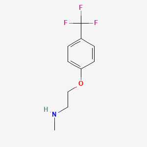 molecular formula C10H12F3NO B8618131 N-methyl-2-[4-(trifluoromethyl)phenoxy]ethanamine 