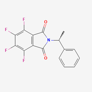 molecular formula C16H9F4NO2 B8618182 (R)-2-(1-phenylethyl)-4,5,6,7-tetrafluoro-1H-isoindole-1,3-dione CAS No. 182690-77-3