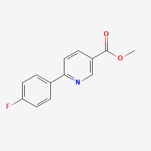 molecular formula C13H10FNO2 B8618217 Methyl 6-(4-fluorophenyl)nicotinate 