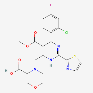 molecular formula C21H20ClFN4O5S B8618541 RO6889678 