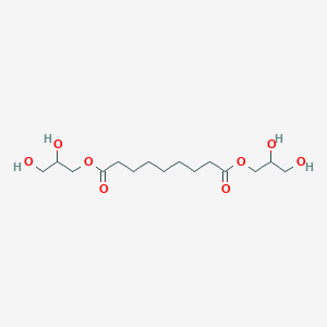 molecular formula C15H28O8 B8618626 Bis(2,3-dihydroxypropyl) nonanedioate CAS No. 95612-30-9