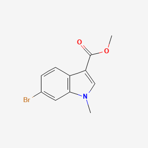 molecular formula C11H10BrNO2 B8618769 Methyl 6-bromo-1-methyl-1H-indole-3-carboxylate 