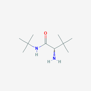 molecular formula C10H22N2O B8618834 Butanamide, 2-amino-N-(1,1-dimethylethyl)-3,3-dimethyl-, (2S)- 