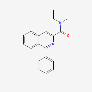 molecular formula C21H22N2O B8618860 N,N-Diethyl-1-(p-tolyl)isoquinoline-3-carboxamide CAS No. 89257-76-1