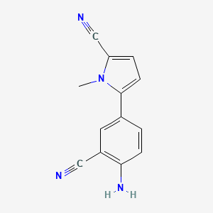 5-(4-amino-3-cyanophenyl)-1-methyl-1H-pyrrole-2-carbonitrile
