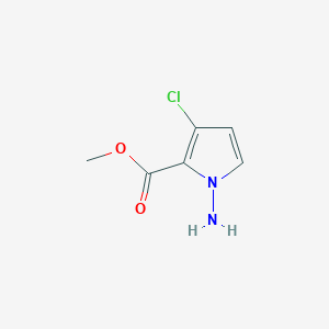 molecular formula C6H7ClN2O2 B8618964 Methyl 1-amino-3-chloro-1h-pyrrole-2-carboxylate 