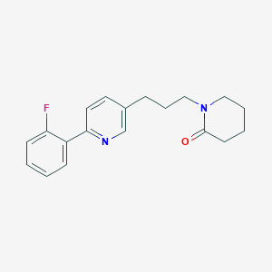 1-(3-(6-(2-Fluorophenyl)pyridin-3-yl)propyl)piperidin-2-one