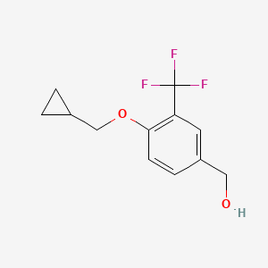 (4-(Cyclopropylmethoxy)-3-(trifluoromethyl)phenyl)methanol
