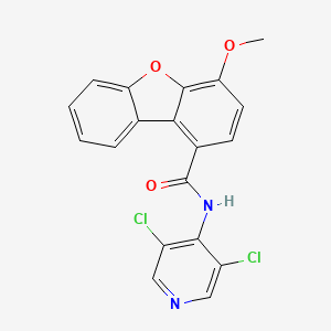 1-Dibenzofurancarboxamide, N-(3,5-dichloro-4-pyridinyl)-4-methoxy-