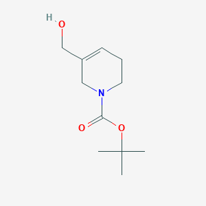 molecular formula C11H19NO3 B8619062 tert-butyl 3-(hydroxymethyl)-5,6-dihydropyridine-1(2H)-carboxylate 