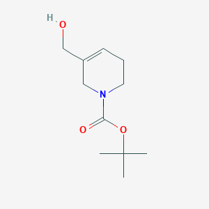 molecular formula C11H19NO3 B8619062 1-Tert-butoxycarbonyl-1,2,5,6-tetrahydropyridine-3-methanol 