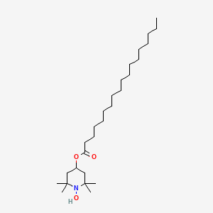 molecular formula C27H53NO3 B8619233 Octadecanoic acid, 1-hydroxy-2,2,6,6-tetramethyl-4-piperidinyl ester CAS No. 99365-18-1