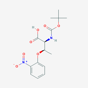 molecular formula C15H20N2O7 B8619247 N-(tert-Butoxycarbonyl)-O-(2-nitrophenyl)-L-threonine 