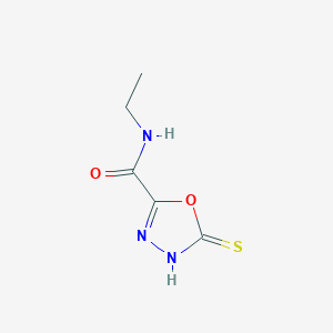 N-Ethyl-5-sulfanylidene-4,5-dihydro-1,3,4-oxadiazole-2-carboxamide