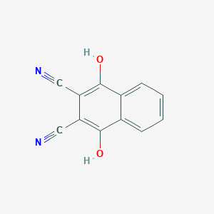 molecular formula C12H6N2O2 B086193 1,4-Dihydroxynaphthalene-2,3-dicarbonitrile CAS No. 1018-79-7