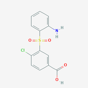 3-(2-Aminobenzene-1-sulfonyl)-4-chlorobenzoic acid