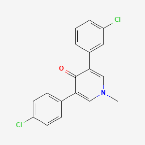 3-(3-Chlorophenyl)-5-(4-chlorophenyl)-1-methylpyridin-4(1H)-one