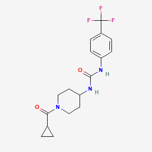 1-(1-Cyclopropanecarbonylpiperidin-4-yl)-3-(4-(trifluoromethyl)phenyl)urea