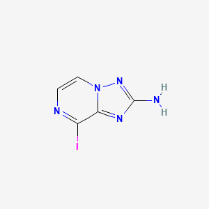 8-Iodo-[1,2,4]triazolo[1,5-a]pyrazin-2-ylamine