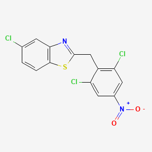 5-Chloro-2-(2,6-dichloro-4-nitro-benzyl)-benzothiazole