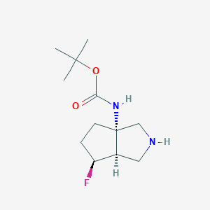 tert-butyl N-[(3aS,6S,6aR)-6-fluoro-octahydrocyclopenta[c]pyrrol-3a-yl]carbamate