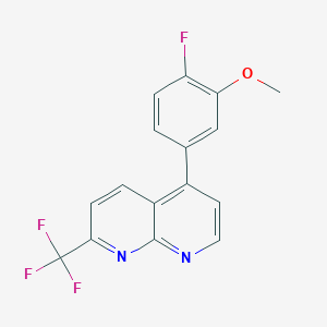 5-(4-Fluoro-3-methoxyphenyl)-2-trifluoromethyl[1,8]naphthyridine