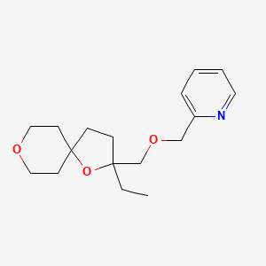 2-{[(2-Ethyl-1,8-dioxaspiro[4.5]decan-2-yl)methoxy]methyl}pyridine