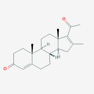 molecular formula C22H30O2 B086196 16-Methylpregna-4,16-diene-3,20-dione CAS No. 13485-43-3