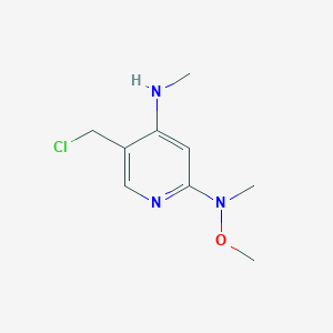 5-(chloromethyl)-N2-methoxy-N2,N4-dimethylpyridine-2,4-diamine