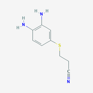3-[(3,4-Diaminophenyl)sulfanyl]propanenitrile