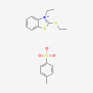 3-Ethyl-2-(ethylsulfanyl)-1,3-benzothiazol-3-ium 4-methylbenzene-1-sulfonate