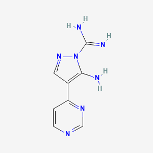 5-Amino-4-(pyrimidin-4-yl)-1H-pyrazole-1-carboximidamide