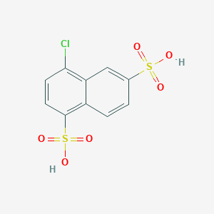 4-Chloronaphthalene-1,6-disulfonic acid
