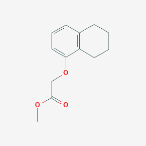 molecular formula C13H16O3 B8619717 Methyl (5,6,7,8-tetrahydronaphthalen-1-yloxy)acetate 