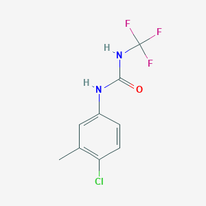 molecular formula C9H8ClF3N2O B8619881 N-(4-Chloro-3-methylphenyl)-N'-(trifluoromethyl)urea CAS No. 56969-97-2