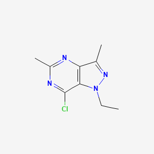 7-Chloro-1-ethyl-3,5-dimethyl-1H-pyrazolo[4,3-d]pyrimidine