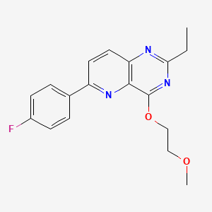 2-Ethyl-6-(4-fluorophenyl)-4-(2-methoxyethoxy)pyrido[3,2-d]pyrimidine