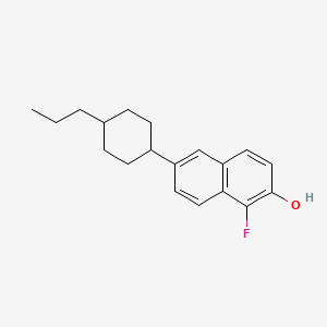 1-Fluoro-6-(trans-4-propylcyclohexyl)naphthalene-2-ol