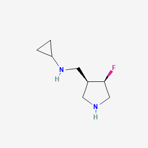 molecular formula C8H15FN2 B8620122 (3S,4R)-3-cyclopropylaminomethyl-4-fluoropyrrolidine 