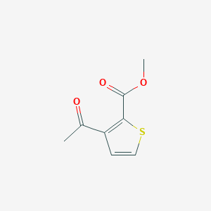 molecular formula C8H8O3S B8620208 Methyl 3-acetylthiophene-2-carboxylate CAS No. 88105-18-4