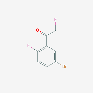 molecular formula C8H5BrF2O B8620210 1-(5-Bromo-2-fluorophenyl)-2-fluoroethanone 