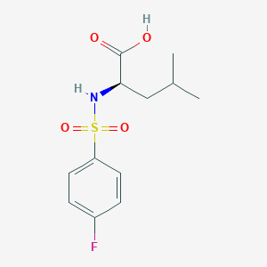 (R)-2-(4-fluoro-benzenesulfonylamino)-4-methyl-pentanoic acid