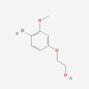 molecular formula C9H12O4 B8620278 4-(2-Hydroxyethoxy)-2-methoxyphenol CAS No. 3556-03-4
