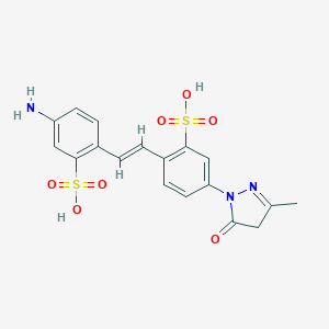 5-amino-2-[(E)-2-[4-(3-methyl-5-oxo-4H-pyrazol-1-yl)-2-sulfophenyl]ethenyl]benzenesulfonic acid