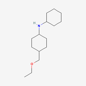 molecular formula C15H29NO B8620442 N-cyclohexyl-4-(ethoxymethyl)cyclohexan-1-amine CAS No. 920280-48-4