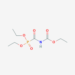 molecular formula C8H16NO6P B8620478 ethyl N-diethoxyphosphorylcarbonylcarbamate CAS No. 41913-37-5