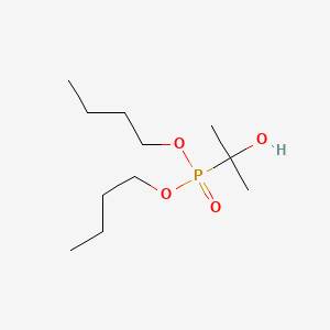 molecular formula C11H25O4P B8620557 Dibutyl (2-hydroxypropan-2-yl)phosphonate 