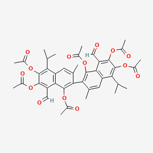molecular formula C42H42O14 B8620583 Gossypol hexaacetate CAS No. 30719-67-6
