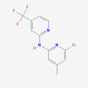 6-bromo-4-methyl-N-[4-(trifluoromethyl)pyridine-2-yl]pyridine-2-amine